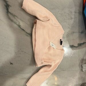 Gap pale pink wrap over cardigan sweater 6-12 months BNWT
